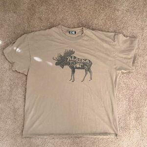 Tan Alaska Moose Tee